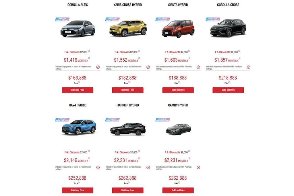 Toyota offer Singapore
