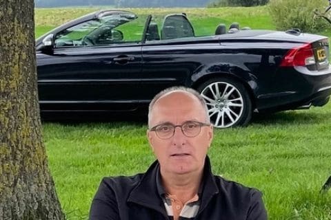 Jan-Willem with His Audi 50