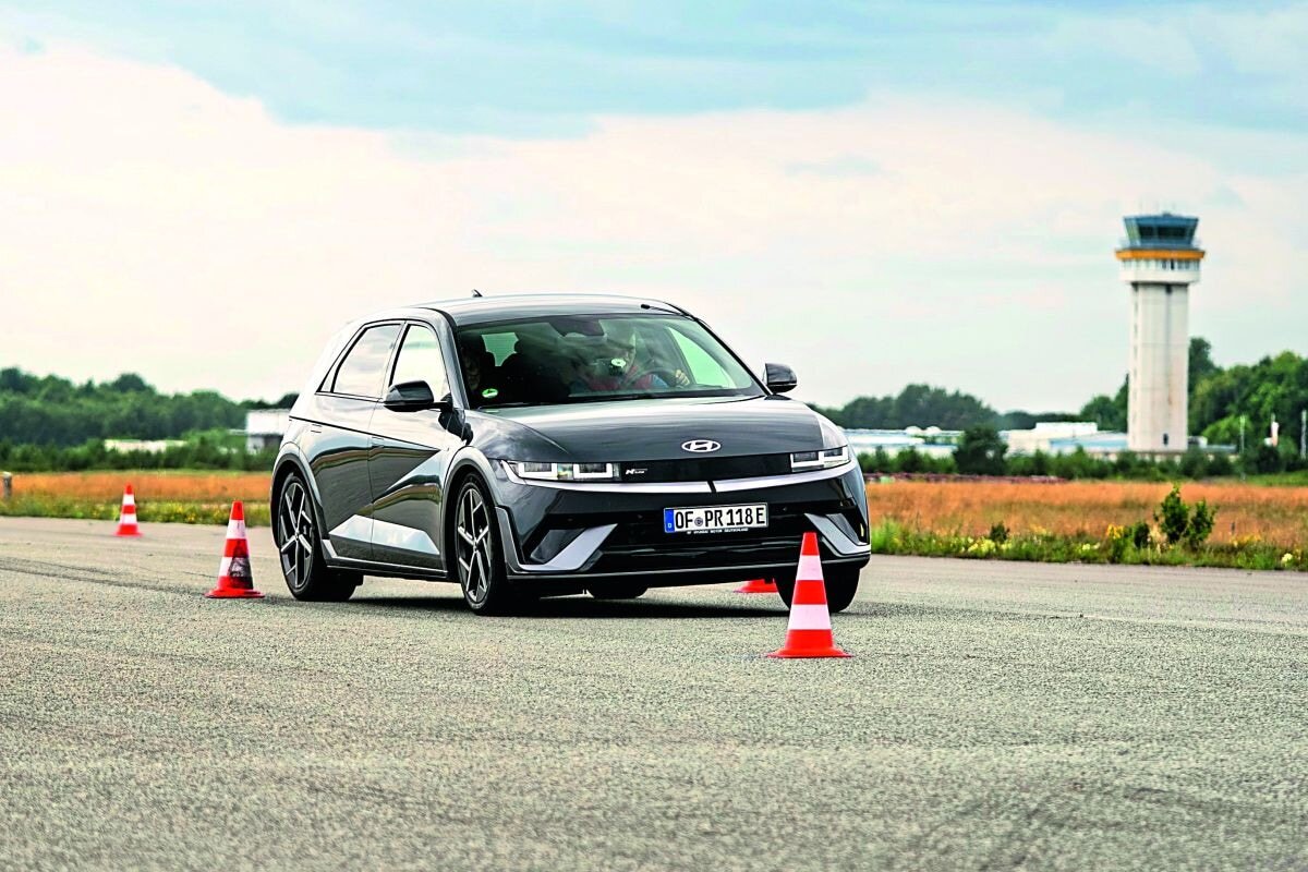 Hyundai IONIQ 5 On A Test Track