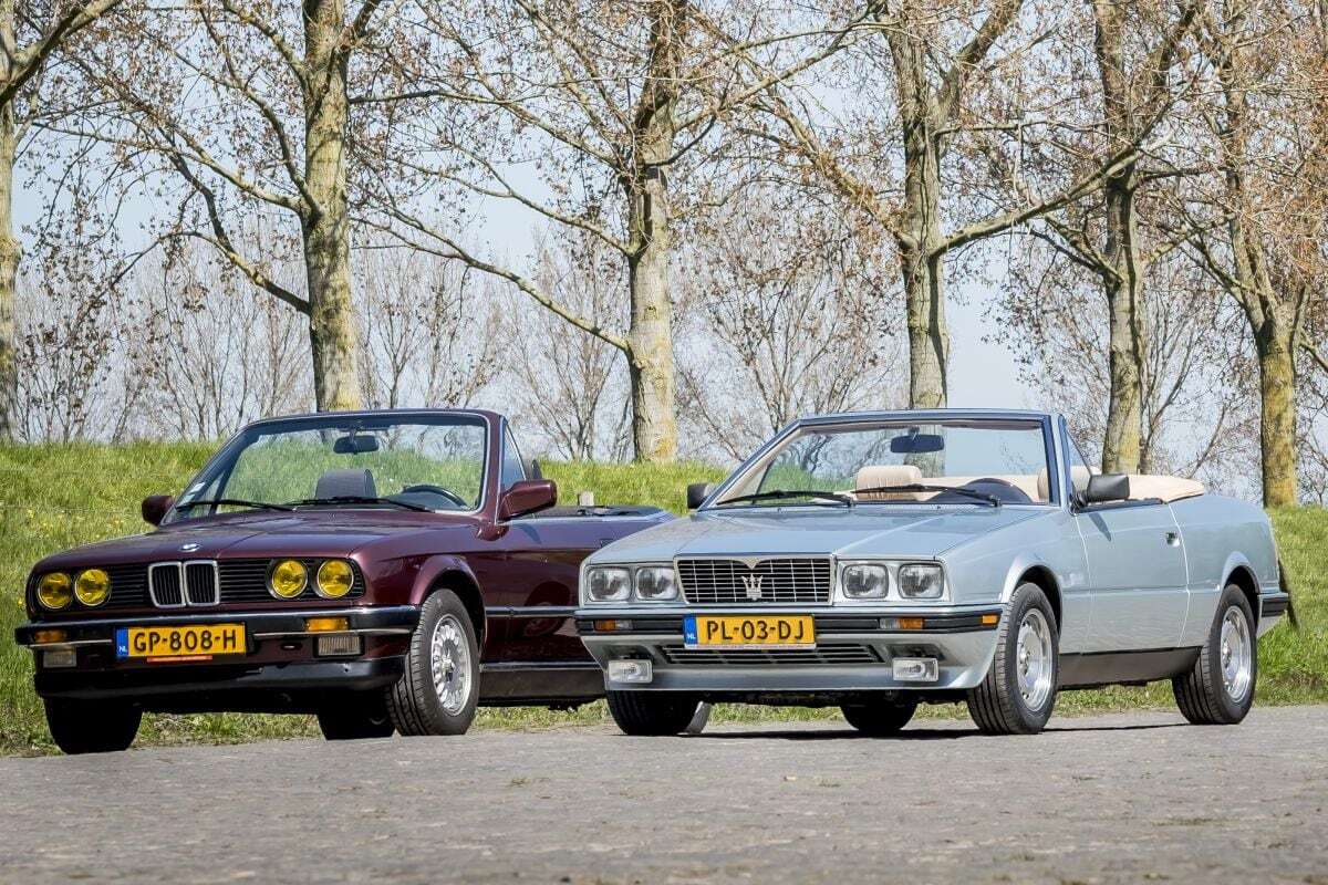 BMW 325i Cabriolet and Maserati 222 Spyder Classic Cabrio