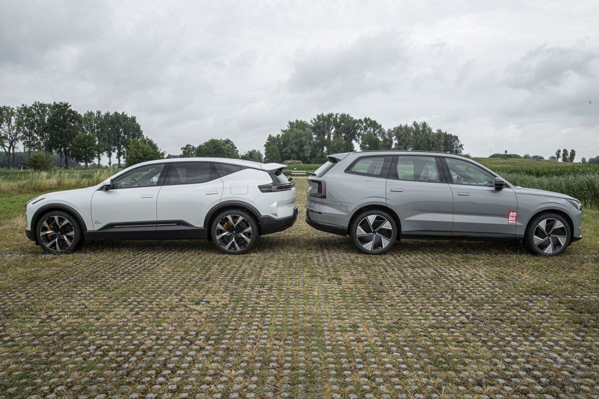 Polestar 3 Next to Volvo EX90