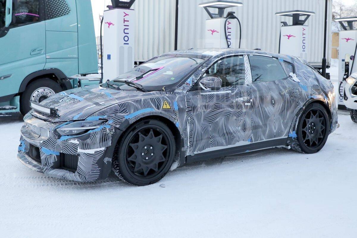 Ferrari EV mule spy shots