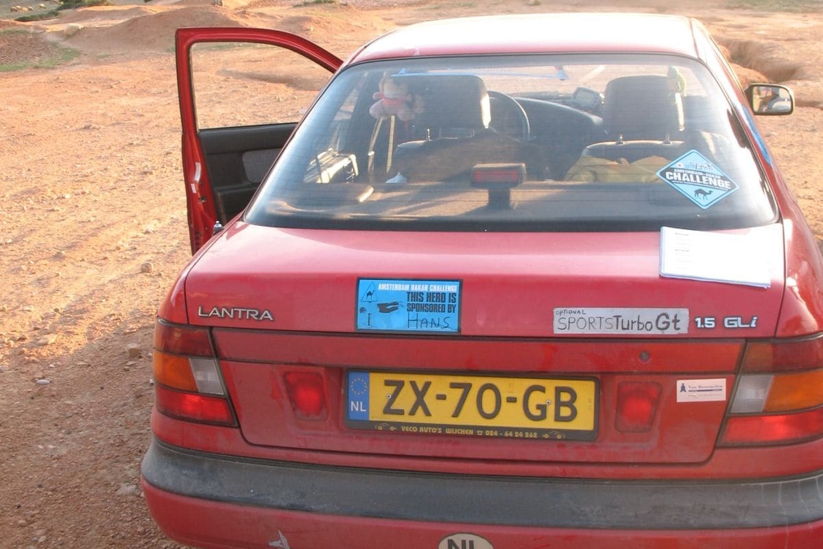 Hyundai Lantra in My First Car, to the Sahara