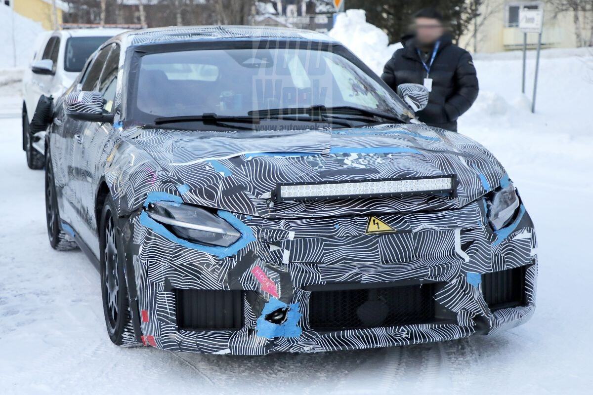 Ferrari EV mule spy shots