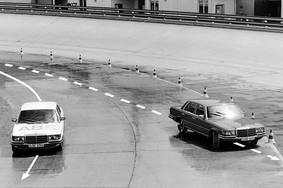 photos of old cars for a story about brakes