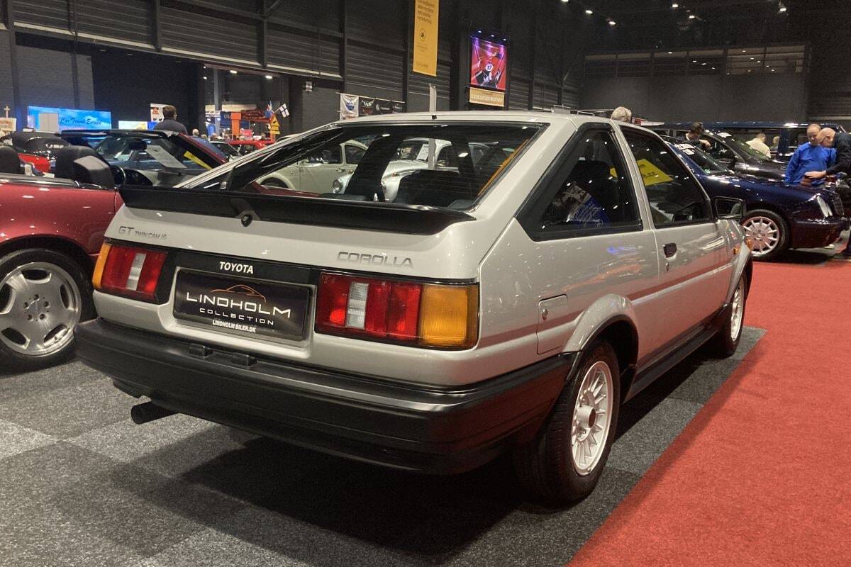 Toyota AE86 at a classic car fair, show, Hachiroku