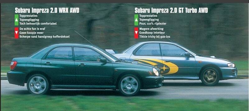 Subaru Impreza GT Turbo and WRX