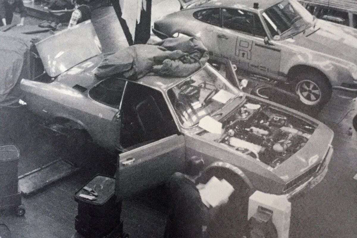 Porsche tests transaxle concept Porsche 924 in Opel Manta